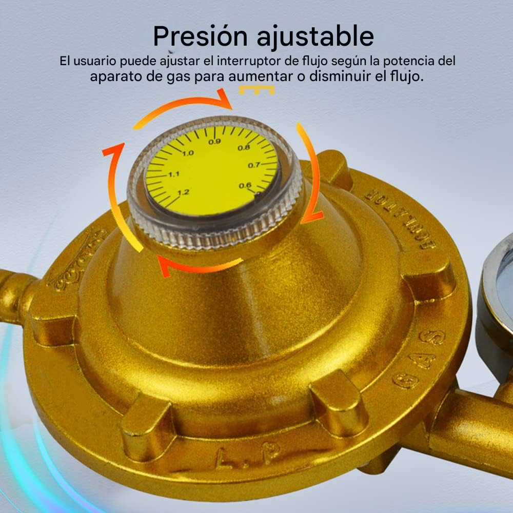 AquaSafe™ – Regulador Premium con Válvula de Seguridad